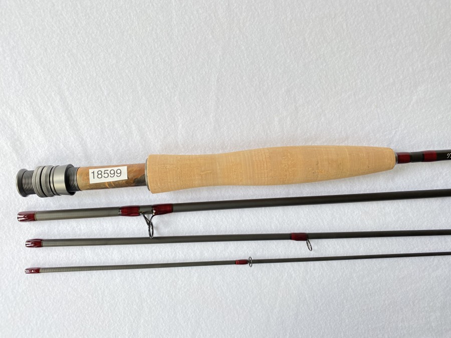 Fliegenrute, IM 12, 4tlg., 9ft., #4, Futteral und Cordurarohr, neu und ungefischt