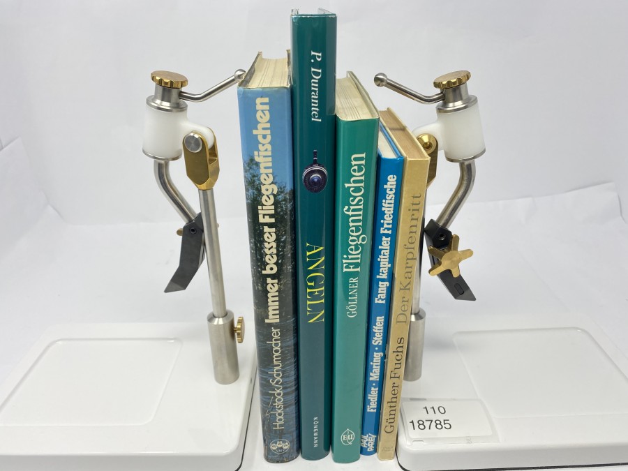 5 Bücher: Immer besser Fliegenfischen von F.Hackstock/W.Schumacher, Angeln von Pascal Durantel, Handbuch des Anglers Fliegenfischen von Armin Göllner, Fang kapitaler Friedfische von R.Fiedler R.Maring B.Steffen, Der Karpfenritt von Günter Fuchs
