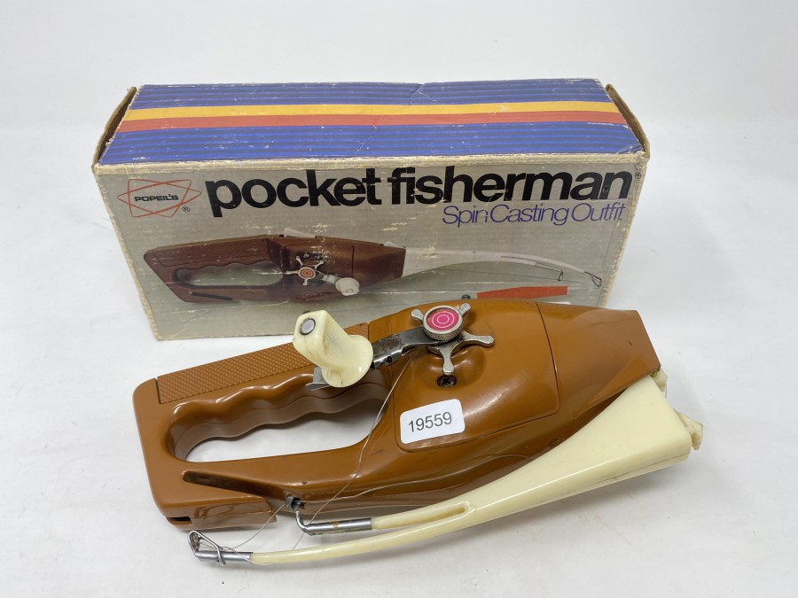 Spin Casting Outfit, pocket Fisherman, in Originalbox