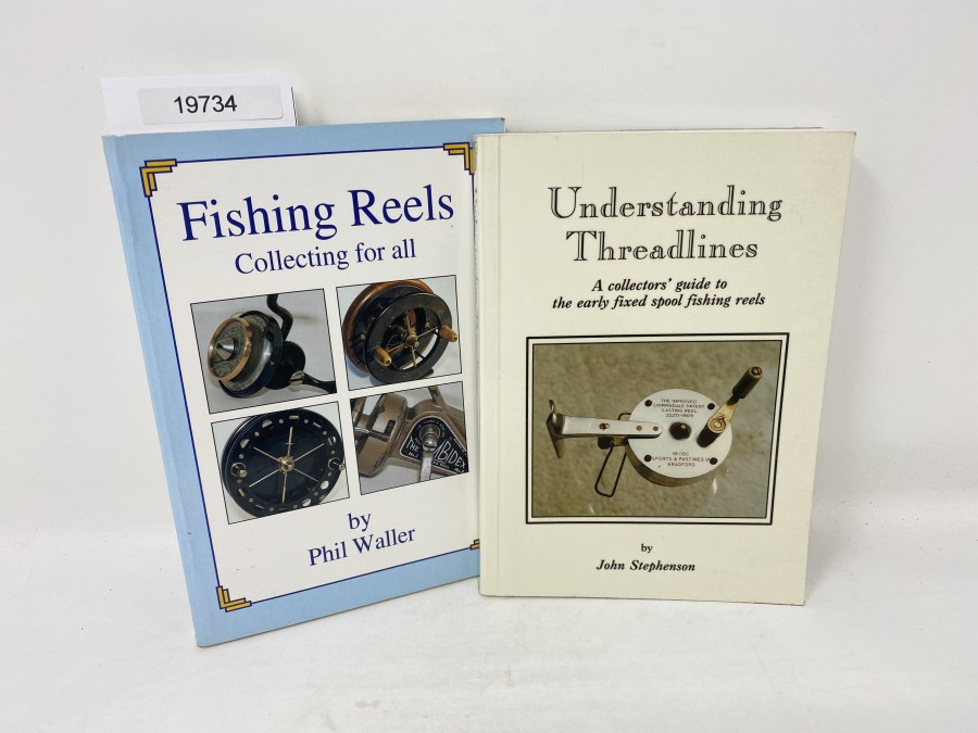 2 Bücher: Understanding Treadlines, John Stephenson, 1992; Fishing Reels, Collecting for all, Phil Waller