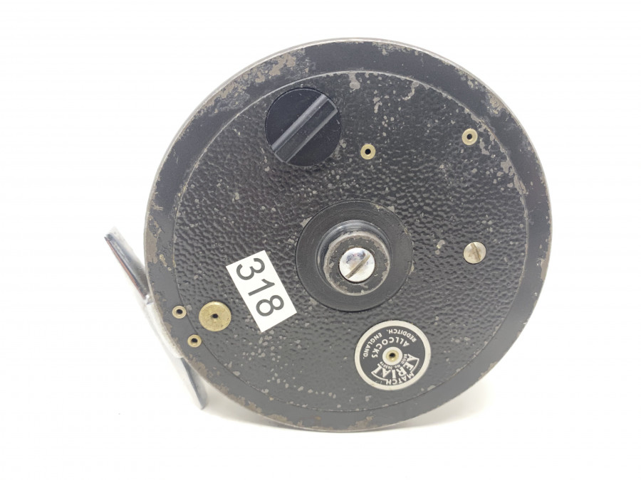 Centerpinrolle, Allcocks, Redditch, England, Match Aerial, Reg. No. 365019, Rollendurchmesser 100mm - Rollenbreite 28mm, technisch einwandfrei, Gebrauchsspuren