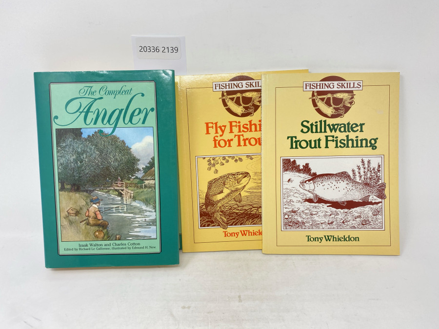 3 Bücher: The Compleat Angler, Izzak Walton/Charles Cotton, 1990; Stillwater Trout Fishing, Tony Whieldon, 1988; Fly Fishing for Trout, Tony Whieldon, 1992