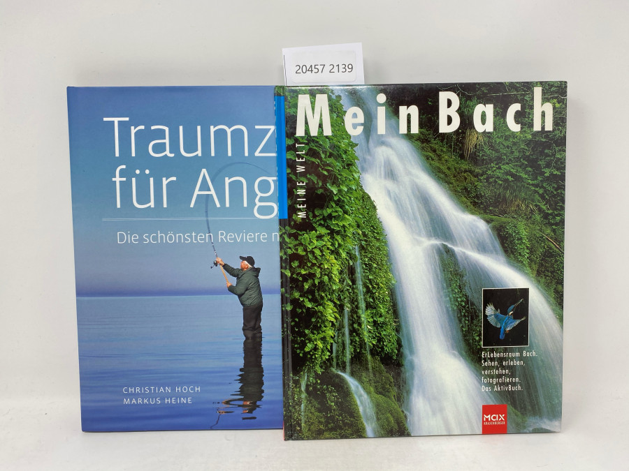 2 Bücher: Mein Bach, Meine Welt. ErLebensraum Bach. Sehen, erleben, verstehen, fotografieren. Das AktivBuch, Traumziele für Angler. Die schönsten Reviere nah und fern, Christian Hoch/Markus Heine