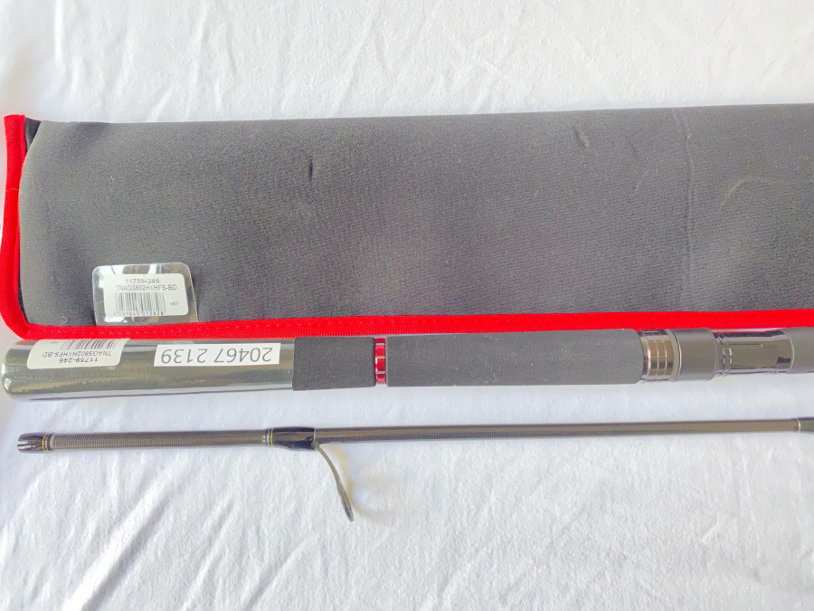 Spinnrute, Daiwa Tournament, SW AGS 802HXHFS, Modell NO.: TNAGS802HXHFS-BD, Art. No.: 11759-246, 2tlg., 2,40m, CT WT. 14-55g, Rutentasche, neu