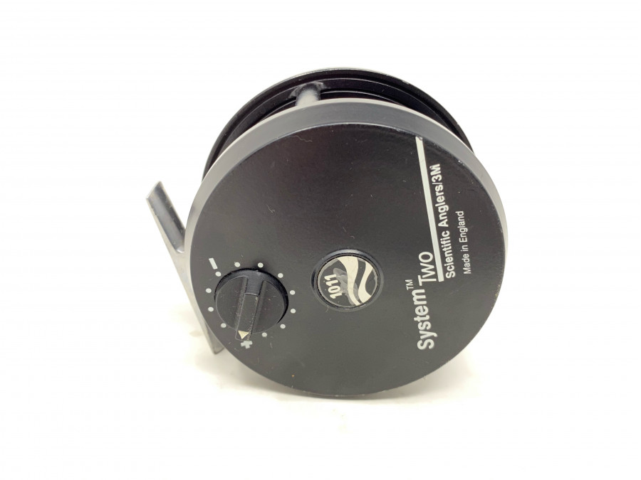 Lachsfliegenrolle System Two 1011, Scientific Anglers/3M, Made in England, Klasse 10, Linkshand, Gebrauchsspuren