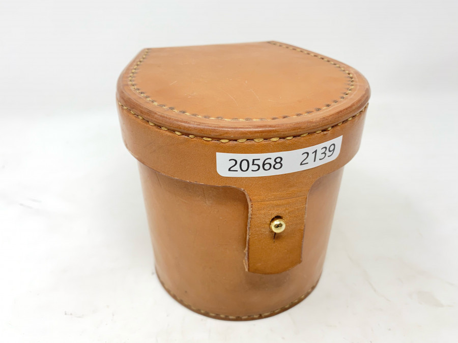 Blockleder Rollentasche, mit Schaffellfutter, für 90mm Rollendurchmesser, 90mm Rollenbreite, schöne Handarbeit
