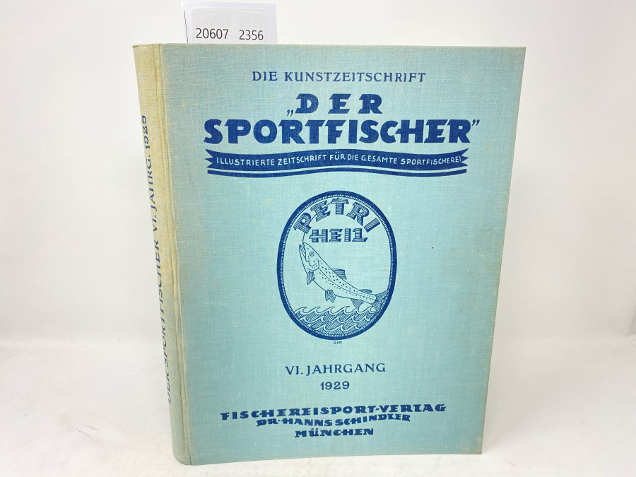 Zeitschriften: Der Sportfischer, Jahrgang 1929, Illustrierte Zeitschrift für die gesamte Sportfischerei, gebunden, guter Zustand