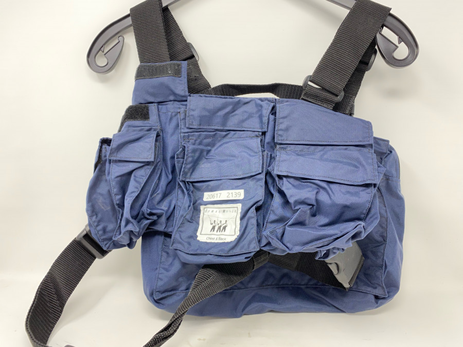 Watweste, RM - Pocket BH, mit Rückentasche. Brustweste mit Roman Moser Logo, elastische Brustgurte, neu
,