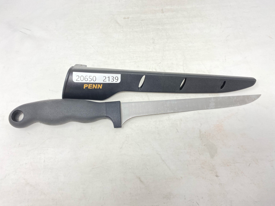 Filetiermesser, Penn, 20cm Klingenlänge, Kunststoffscheide, guter Zustand