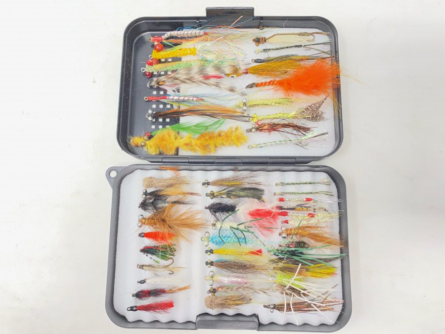 Fliegenbox Danica mit 51 Streamer für Raubfisch, Meerforelle, Lachs, ungefischte Top Qualität