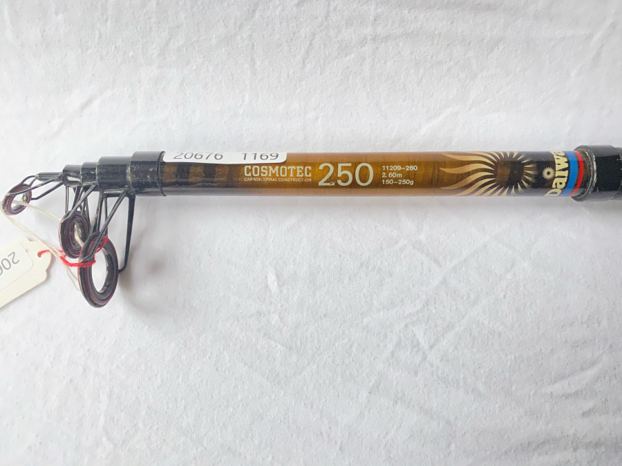 Teleskoprute Daiwa Carbon Cosmotec 250, WG 150 - 250 Gramm, Länge 2,60m Transportlänge 80cm, guter Zustand