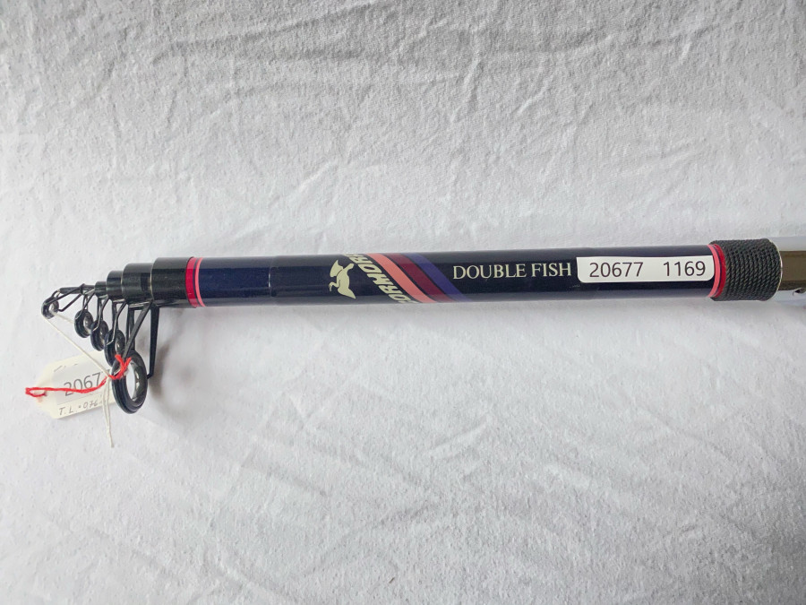 Teleskoprute Cormoran Double Fish, WG 10 - 50 Gramm, Länge 3,10m, Transportlänge 76cm, guter Zustand