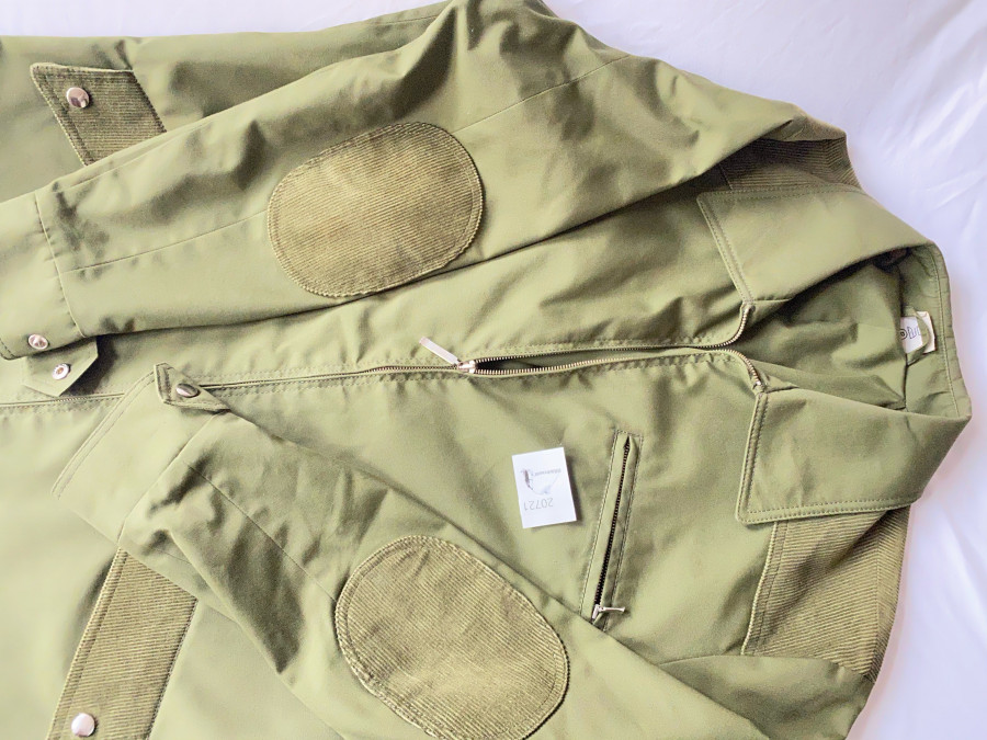 Popeline Jacke mit Kord, Grösse 48, guter Zustand