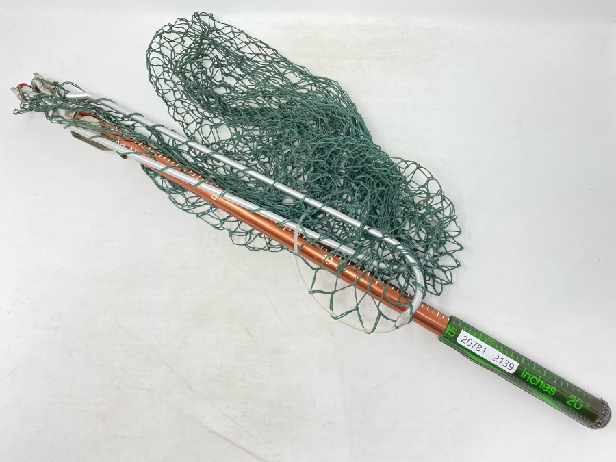 Teleskopkescher DAM, Gesamtlänge 1,60m, Netz 38x38cm, Gebrauchsspuren