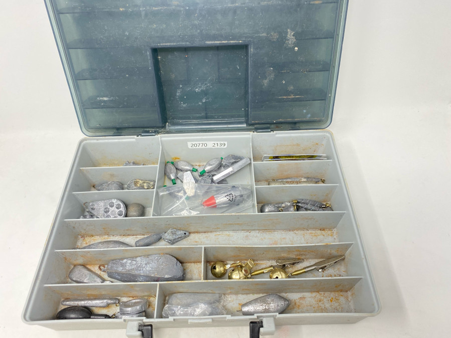 Flambeau Box mit viel Blei, Aalglocken, Knicklichter