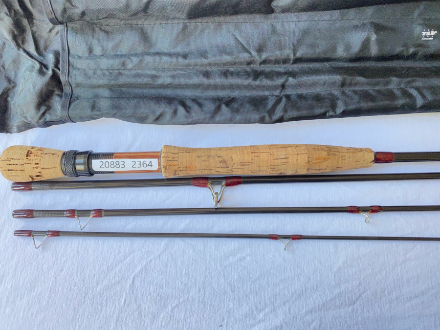 Fliegenrute, LOOP Adventure, 4tlg., 9`for 8-9 wt, Futteral, Schutzrohr, Gebrauchsspuren