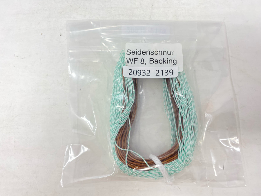 Fliegenschnur, Seidenschnur von Dubos, WF 8 F, mit Backing, gebraucht