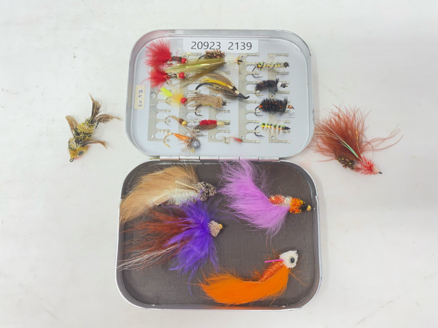 Wheatley Fliegenbox mit 20 Jig´s, Nymphen und Streamer