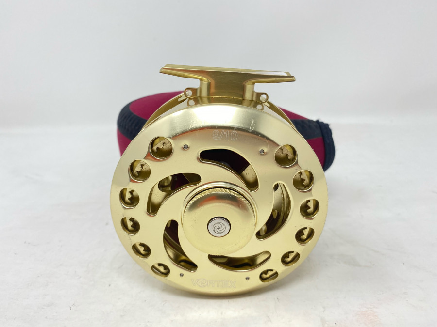 Lachsfliegnrolle Orvis Vortex 9/10, Linkshand, extrem starke Bremse, Neopren Rollentasche, sehr guter Zustand
