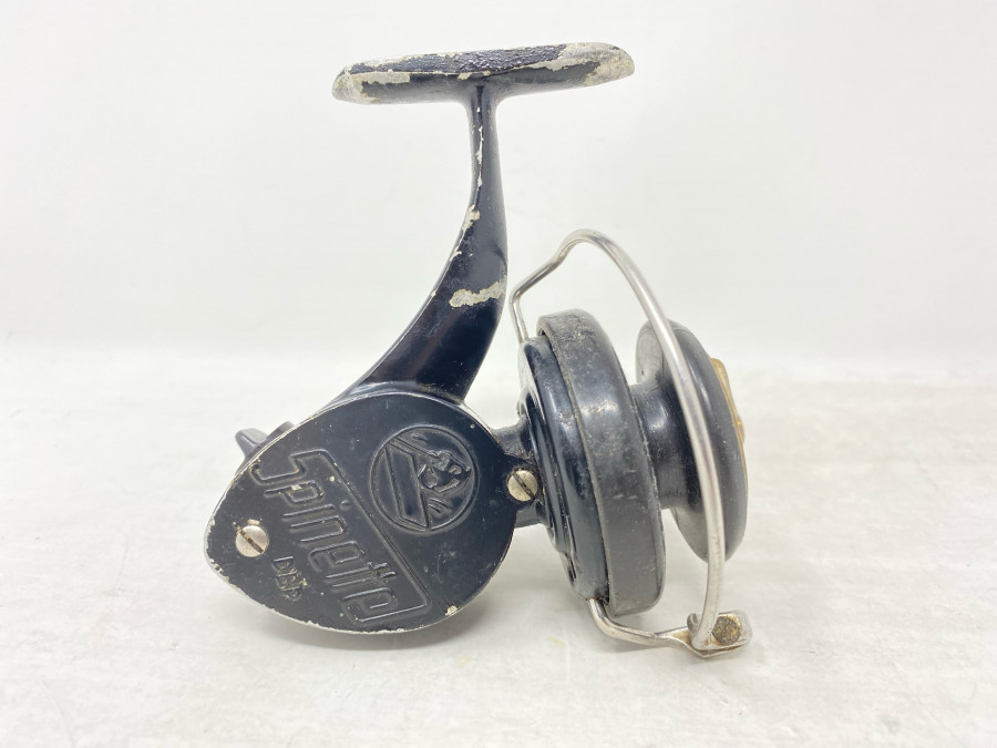 Stationärrolle, Spinette DBP. 758, Made in Germany, Gebrauchsspuren