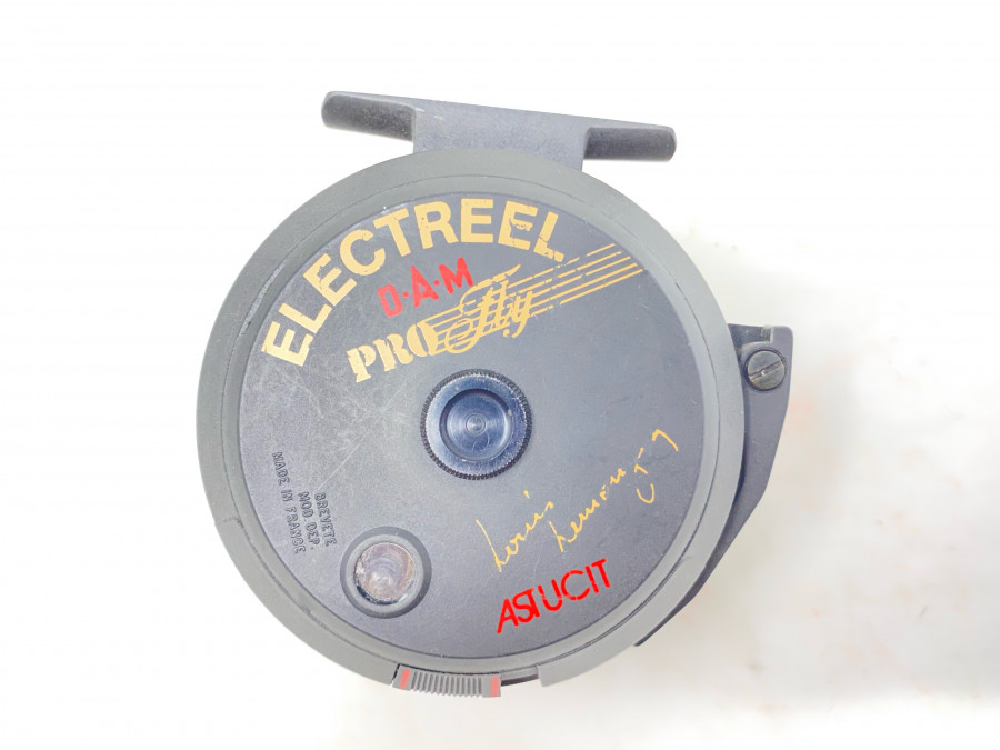 Fliegenrolle, DAM Electreel Pro Fly Astucit, Batterien müssen ersetzt werden, Gebrauchsspuren