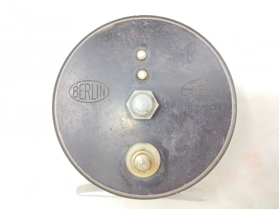 Grundrolle, DAM Gerät Qualität, Berlin 5000, ausschaltbare Knarre, Alu, Rollendurchmesser 84mm, Rollenbreite 42mm, Gebrauchsspuren