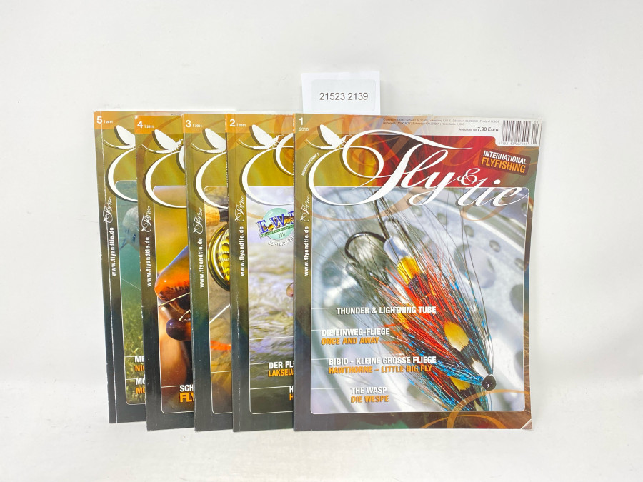 Zeitschriften: Fly & tie, Heft 1 2010, Heft 2 2011, Heft 3 2011, 4 2011 und 5 2011