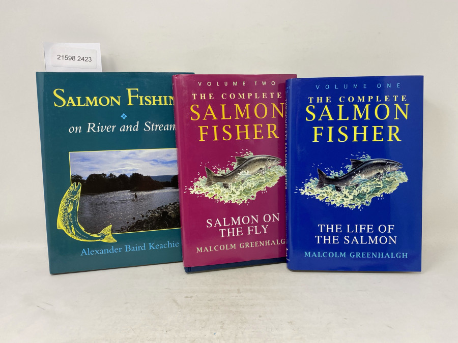 3 Bücher: Salmon Fishing on River and Stream, Alexander Baird Keachie, 1995; The Complete Salmon Fisher, The Life of the Salmon, Malcolm Greenhalgh, Volume One, 1996; The Complete Salmon Fisher, Salmon on the Fly, Volume Two, Malcolm Greenhalgh, 1996