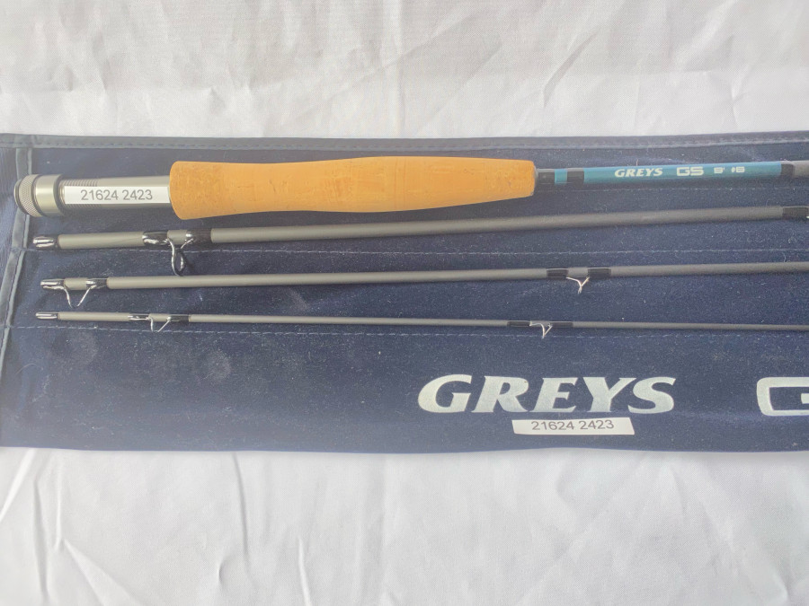 Fliegenrute, Greys GS, 4tlg., 9", #6, neu und ungefischt, im Futteral