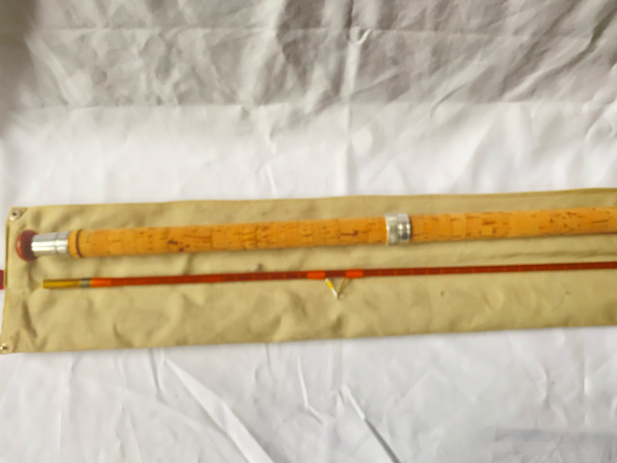 Gespliesste Matchrute, Oliver´s of Knebworth, Roach Perfection, Guaranteed Hand Built Cane, Made in England, 2tlg., 3,30m lang, mit vielen Intermatiates, Traumrute