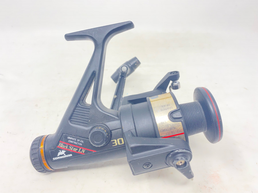 Stationärrolle, Cormoran Black Star LN 30, technisch gut, starke Gebrauchsspuren