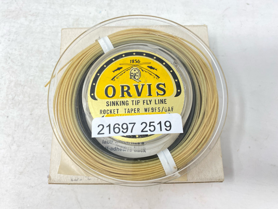 Fliegenschnur: Orvis Sinking Tip Fly Line Rocket Taper WF9FS/GAF, ungefischt