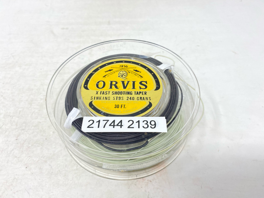 Fliegenschnur: Orvis X Fast Shooting Taper, Sinking ST9S, 240 Grains, mit Floating Line, 035 Dia, 100 ft, ungefischt