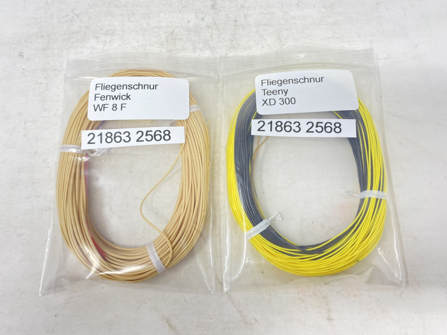 2 Fliegenschnüre: Teeny XD 300 und Fenwick WF 8 F, wenig gefischt