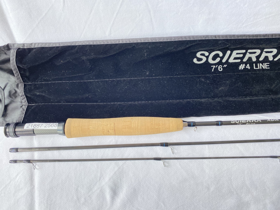Fliegenrute Scierra XDA, 3tlg., 7.6", #4, Futteral, neu und ungefischt