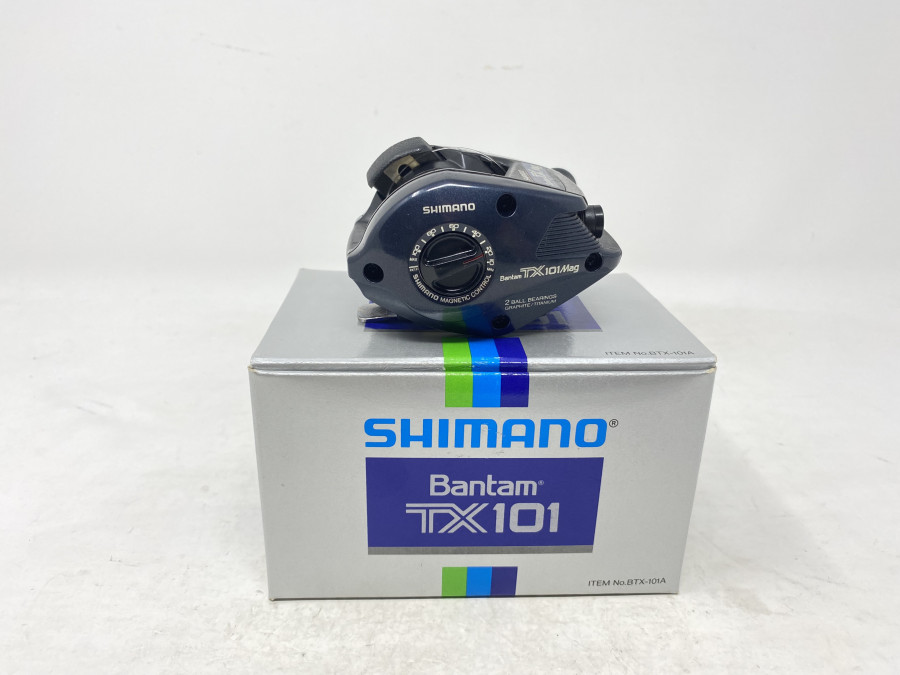 Multirolle Shimano Bantam TX 101, Werkzeug, Papiere, mit Schnur, sehr guter Zustand, im Karton