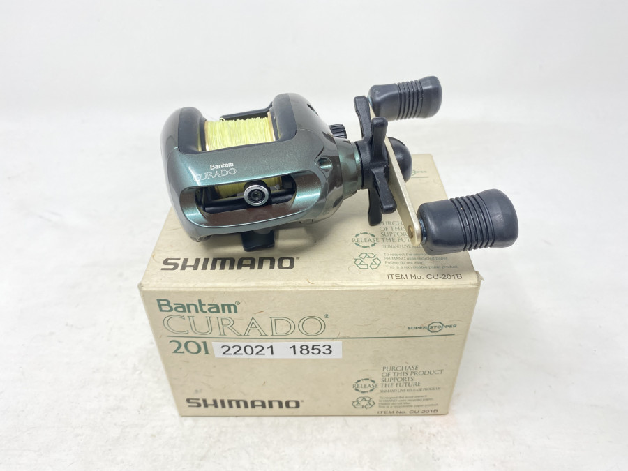 Multirolle, Shimano Bantam Curado 201, Papiere, mit Schnur, im Karton