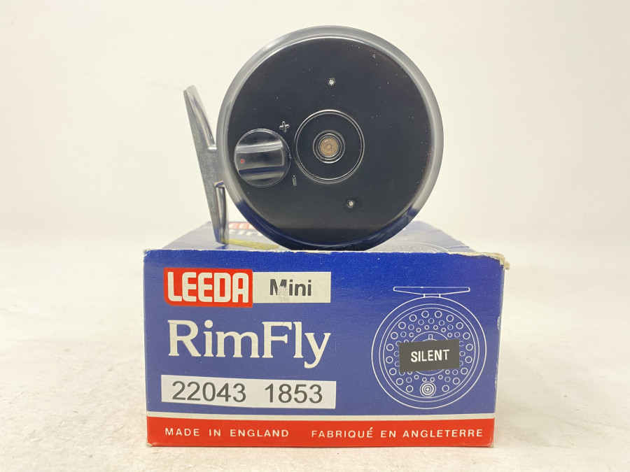 Fliegenrolle Leeda RimFly Mini Silent SB, Papiere, im Karton