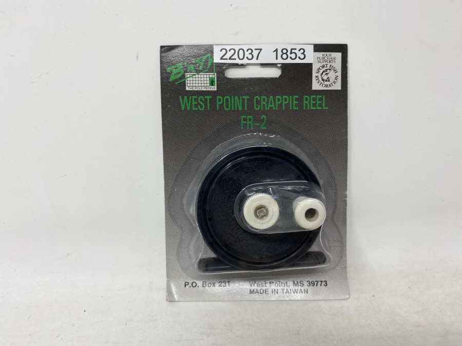 B´n´M West Point Crappie Reel FR-2, neu in Blisterverpackung