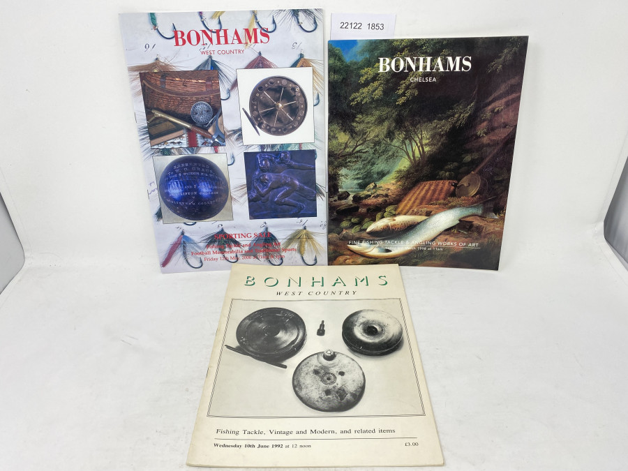 3 Auktionskataloge: Bonhams 06/1992, 03/1998 und 05/2000