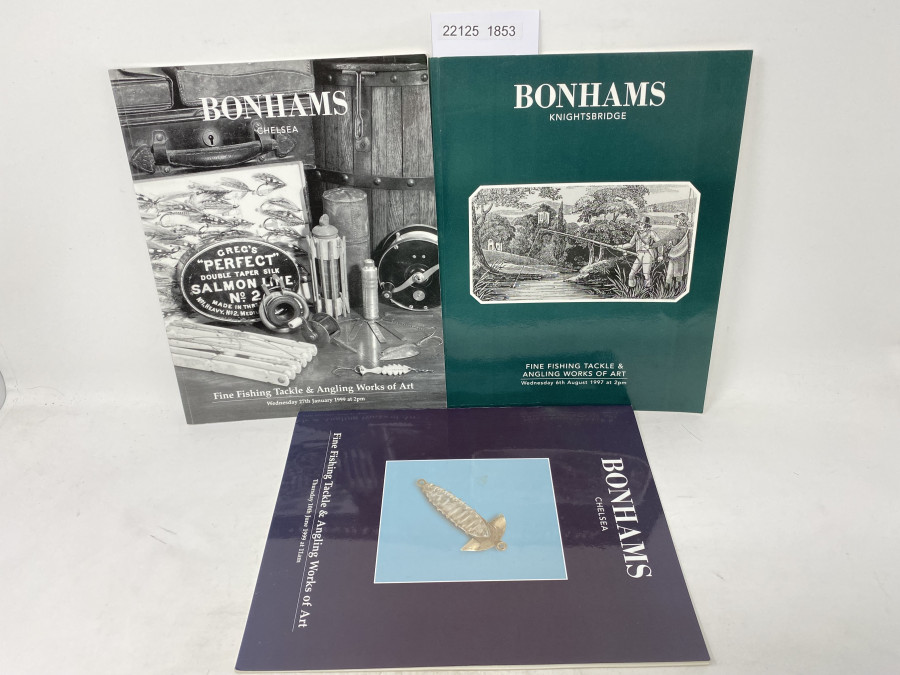 3 Auktionskataloge: Bonhams 08/1997, 01/1999 und 06/1999