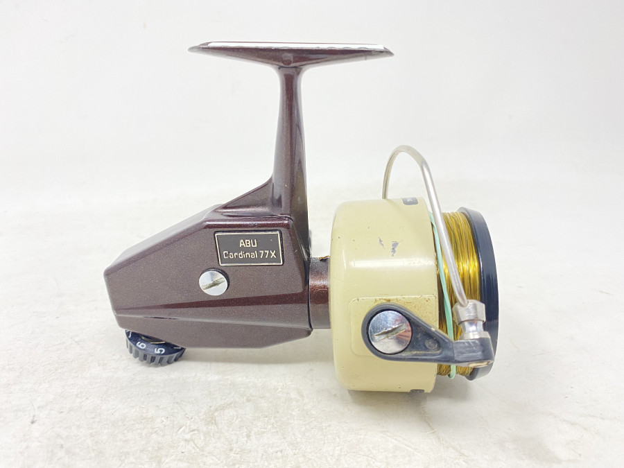 Stationärrolle, ABU 77X, No 008092, Product of Sweden, Gebrauchsspuren, technisch hervorragend