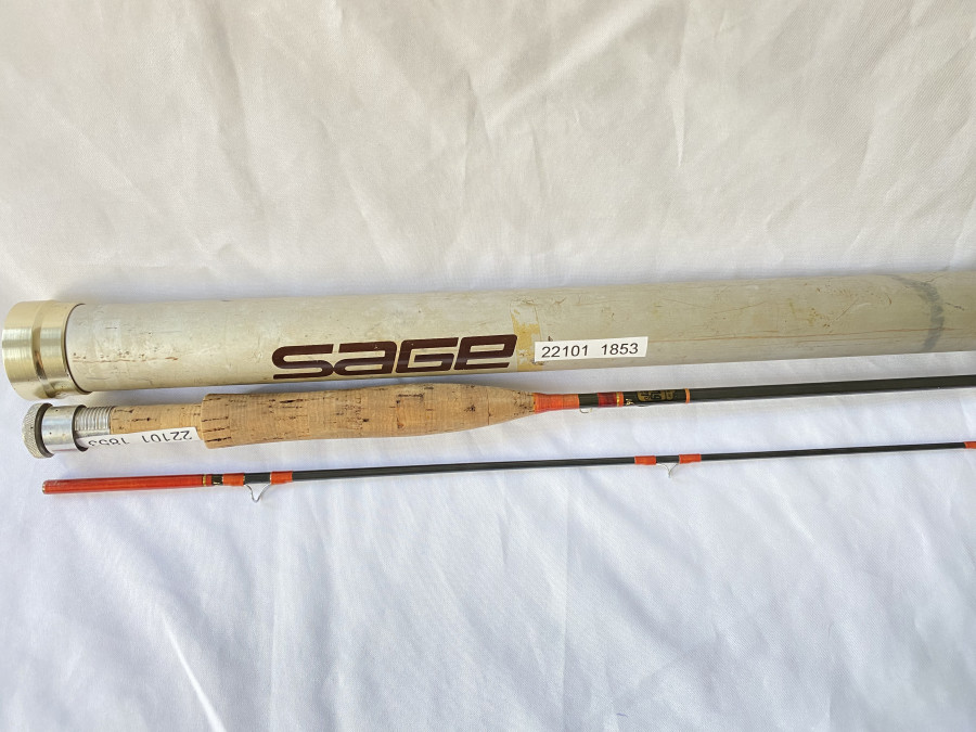 Fliegenrute Casting Corner (Amsterdam), Flymaster no. 5, Sage Blank GFL 576, 2tlg., 7.6" #6, ohne Futteral, Gebrauchsspuren in Alurohr