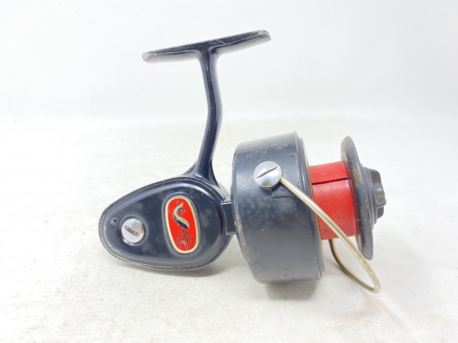 Stationärrolle, Mitchell 306, US Patent 2 726 052, Made in France, Fettwechsel erforderlich, Gebrauchsspuren