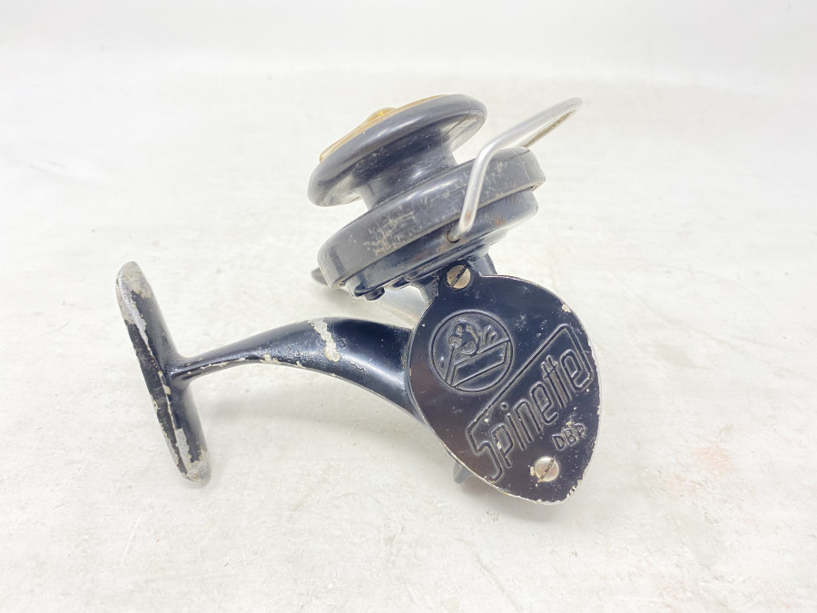 Stationärrolle Spinette DBP 758, Platil Logo, starke Gebrauchsspuren