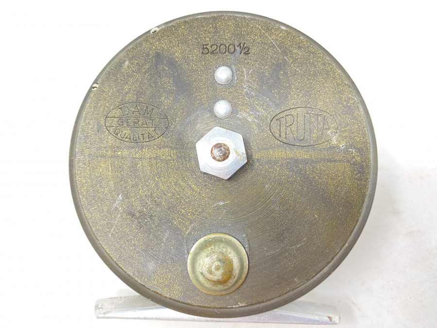 Fliegenrolle, DAM Gerät Qualität, Trutta 5200 1/2, stille Hemmung oder ausschaltbare Knarre, #5, Gebrauchsspuren