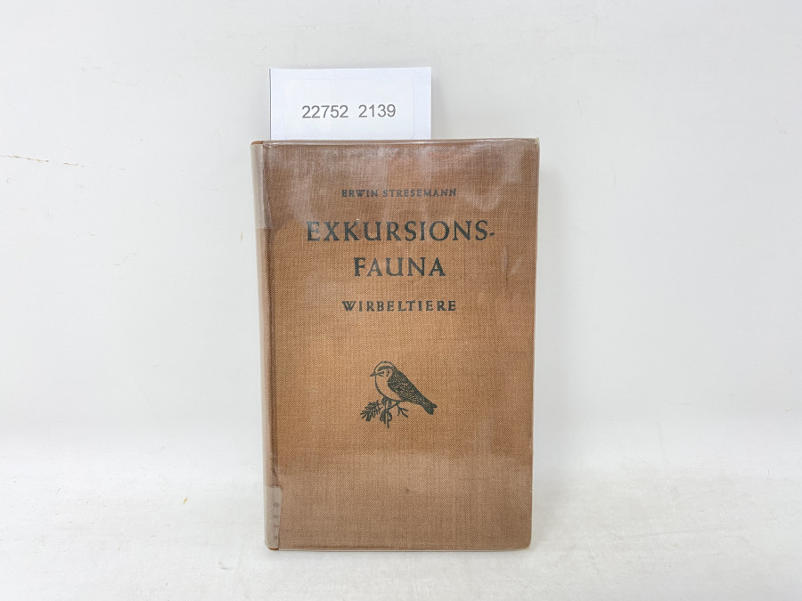 Exkursionsfauna Wirbeltiere, Erwin Stresemann
