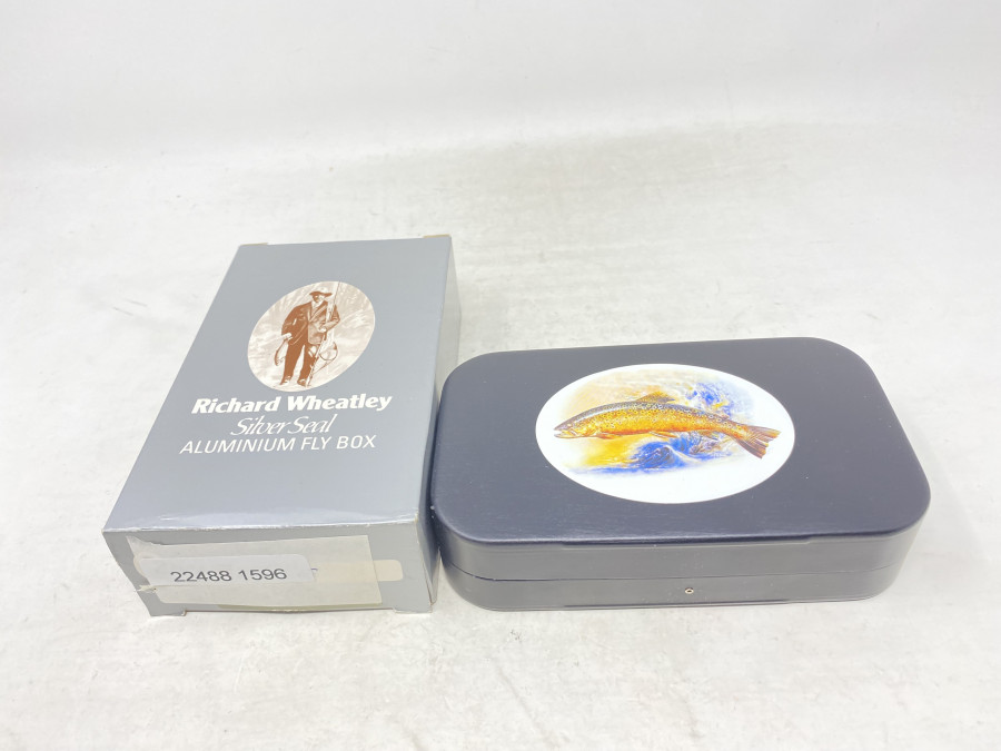 Aluminum Fliegenbox, Bachforelle, Richard Wheatley, Schaumstoffeinlage beidseitig, 155x90x36mm, neu