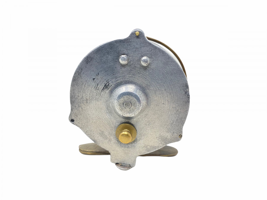 Alu Rolle aus Belgien, L. Ory, Lüttich, ausschaltbare Knarre, Rollendurchmesser 60mm, Rollenbreite 30mm, Gebrauchsspuren