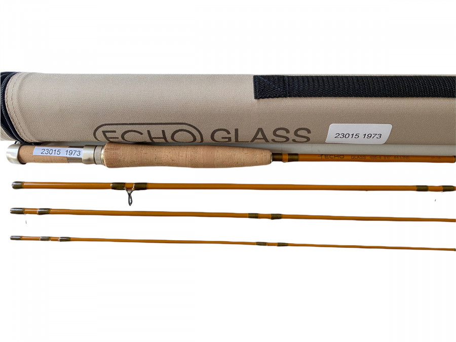 Fliegenrute, Echo Glass, 486-4, 4tlg., 8.6", #4Line, o7 - 16, Futteral, Codurarohr, neuwertig